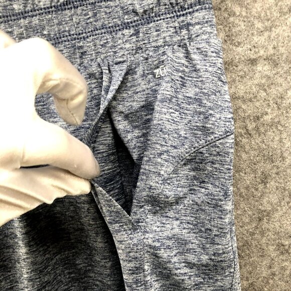 Zuda Active Shorts Mens Medium M Blue Heather 7.5'' Inseam Running Gym Lounge - Picture 4 of 9